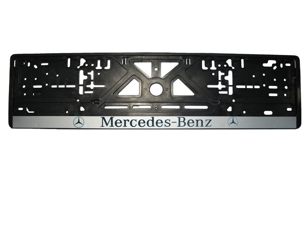 Рамка номерного знаку Mercedes-Benz пластик чорна 1шт Київ - фото 1