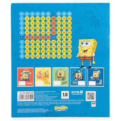 Зошит Kite SpongeBob SquarePants, 18 аркушів, клітинка (SB25-236) Вінниця