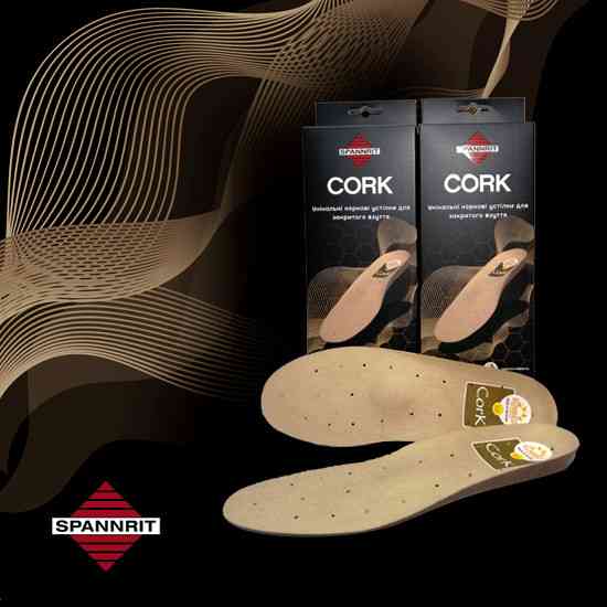 Міцна та зносостійка основа устілки з натурального корка Sunbed Cork 37 Дніпро