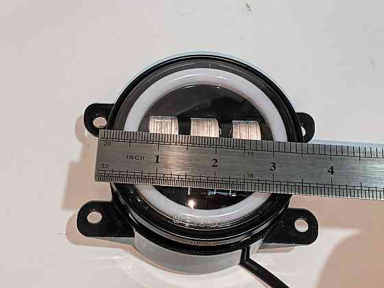 Протитуманні фари LED універсальна 3,5 дюйма 90мм туманка  +drl ДХО глазки поворот Харків