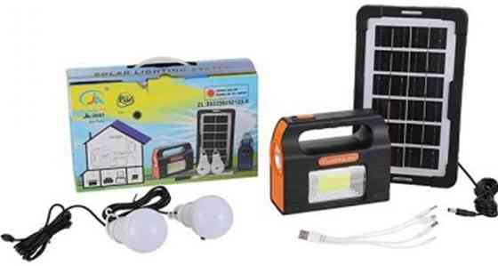 Сонячна зарядна станція + LED ліхтар Junai JA-2007 з лампочками + Power Bank Вінниця