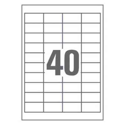 Этикетка самоклеящаяся UKRMARK 50х26 (40 на листі) с/кл (100листів) (900628) Винница