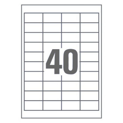 Етикетка самоклеюча UKRMARK 50х26 (40 на листі) с/кл (100листів) (900628) Вінниця - фото 1