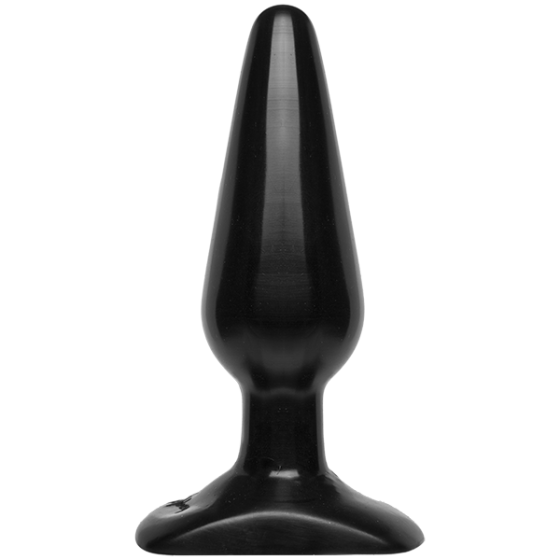 Анальная пробка Doc Johnson Smooth Classic Medium - Black, макс. диаметр 3,8см Sex Aura Киев