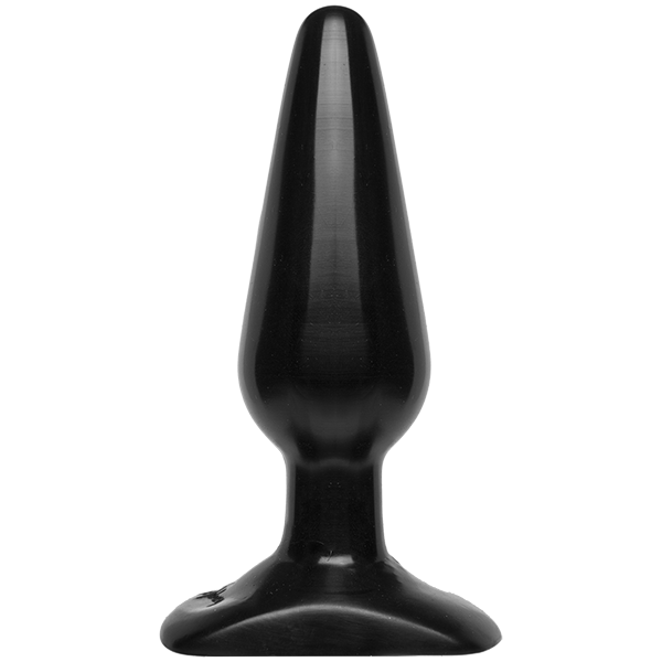 Анальная пробка Doc Johnson Smooth Classic Medium - Black, макс. диаметр 3,8см Sex Aura Киев - изображение 1