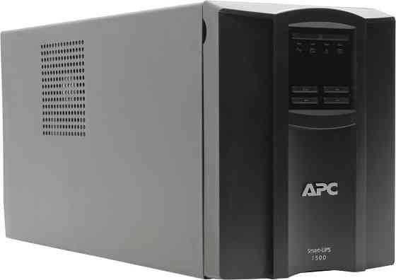 ДБЖ APC Smart-UPS 1500VA LCD, Lin.int., AVR, 8 x IEC, SmartSlot, USB, RJ-45, метал (SMT 1500I) Чорний Харьков
