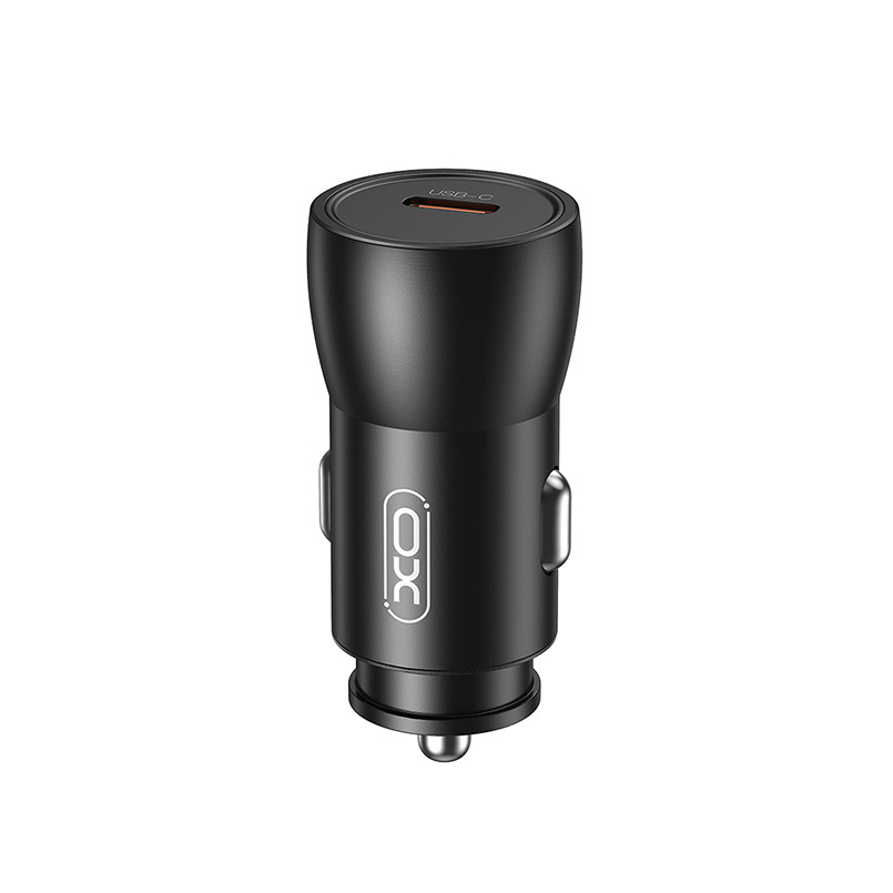 Автомобільний зарядний пристрій XO CC57 PD25W Smart Metal Single C Port чорний Львів - фото 1