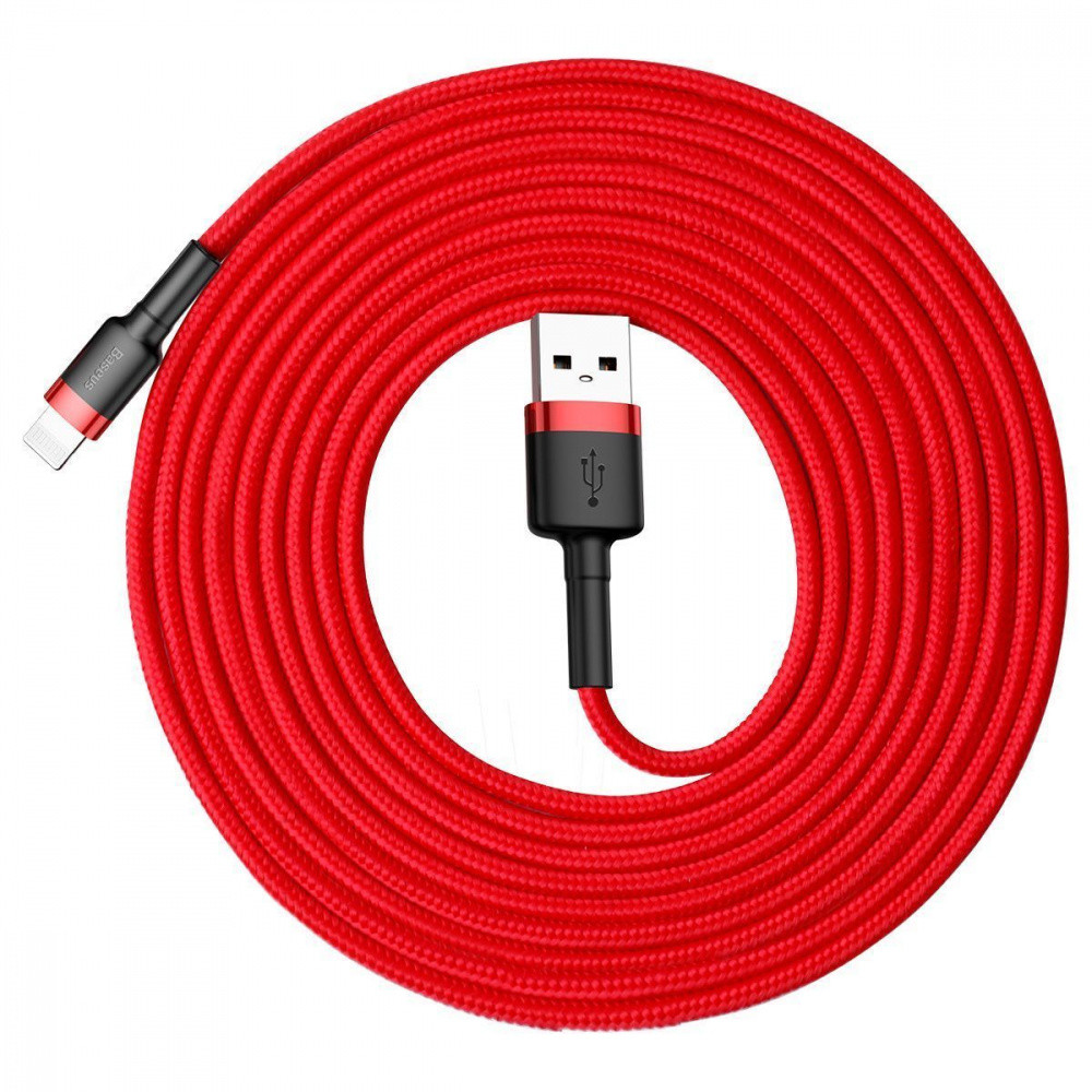 Кабель Baseus Cafule Lightning Cable 2A 3м сірий/чорний Львів - фото 8