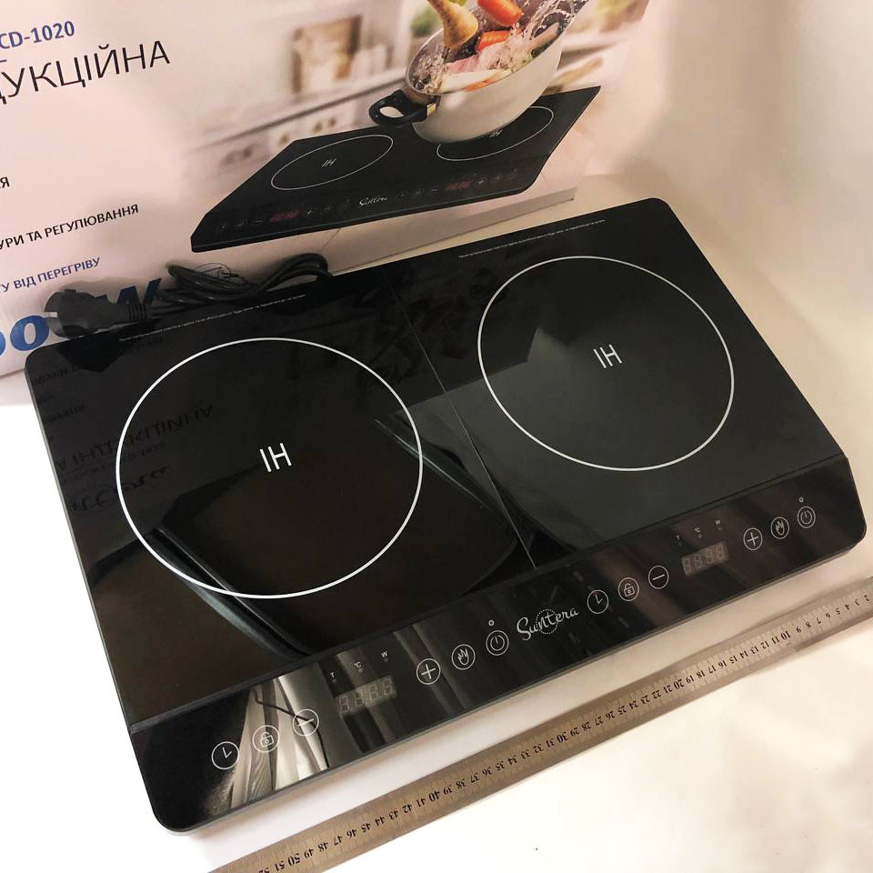 Кухонний посуд для готування електричний, Надійна настільна плита для дому, Компактна електронна плитка OV-32 Львів - фото 2