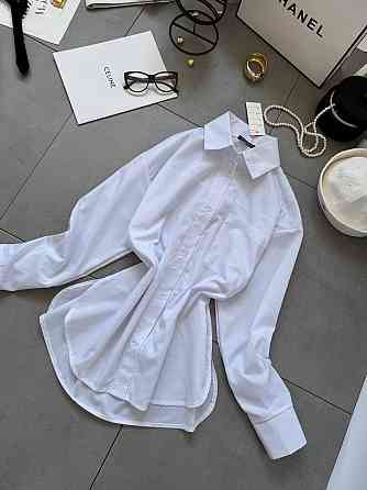 Жіноча базова сорочка на ґудзиках із бавовни Білий, 46/48 Одеса