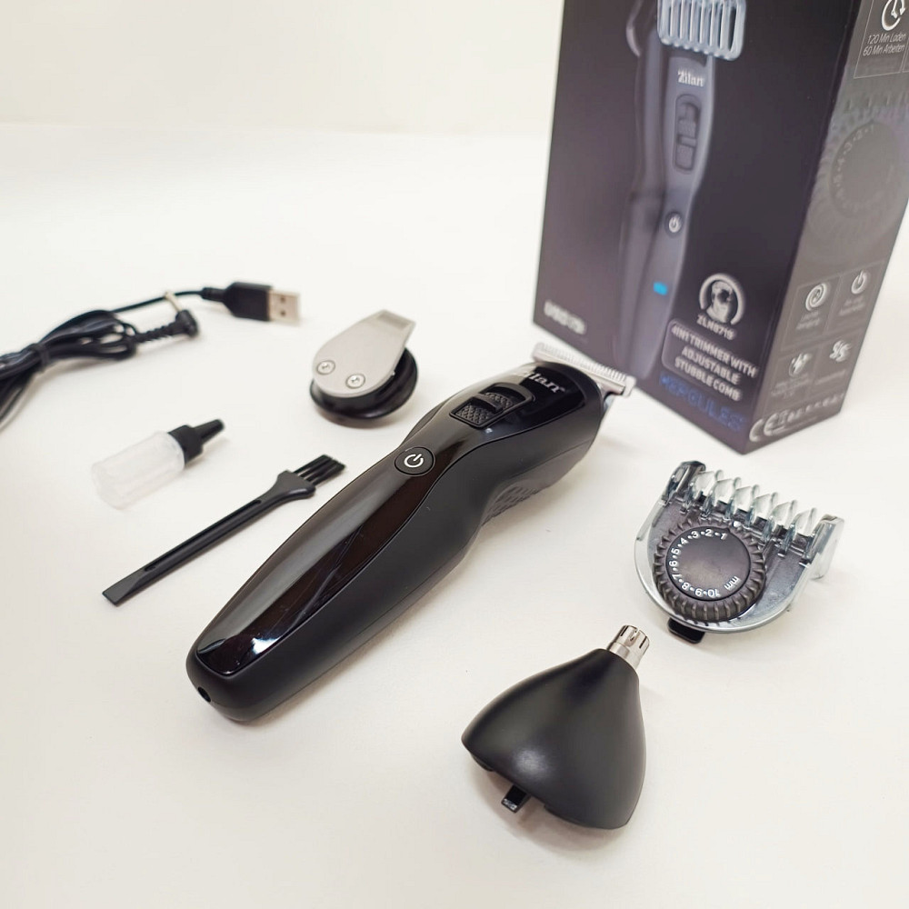 Бритва-тример для чоловіків, Професійна електробритва для дому, Компактна електробритва чоловіча KE-48 Львів - фото 5