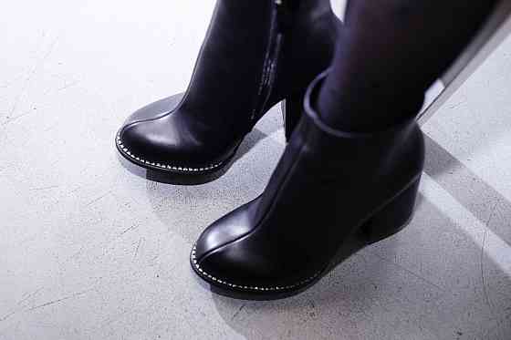 SANTINI Черевики жіночі SANTINI чорні натуральна шкіра висота 11см каблук 10см (953652-11) 35-4 Коломия