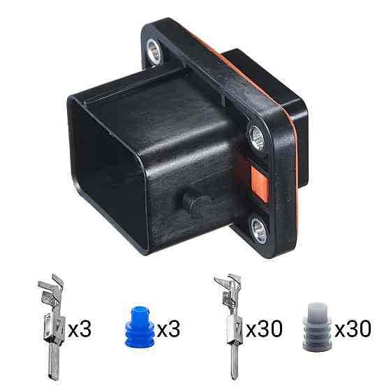 Електричний з'єднувач, 33-контактний, Ебу, Чорний, Пластик, метал, Київ