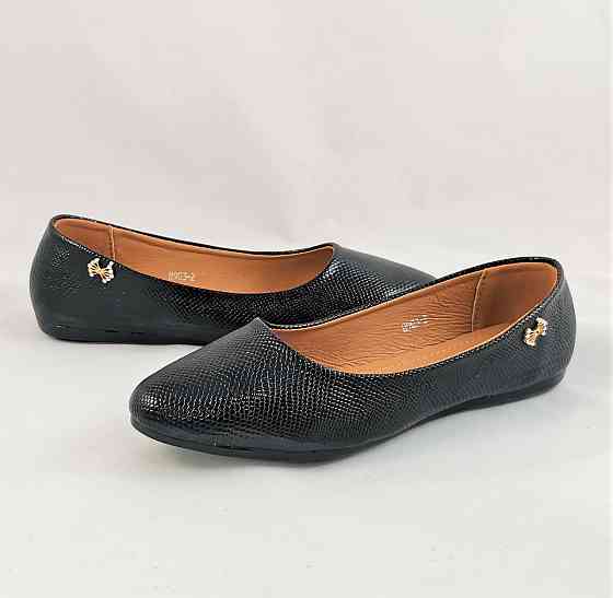 .Жіночі Балетки Чорні Мокасини Туфлі Лакові (розміри: 36,39) - 03-2 Дніпро