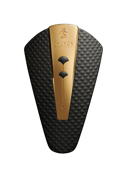 Вібратор для клітора Shunga Obi чорний, 11.5 см x 7 см Sex Aura Київ - фото 1