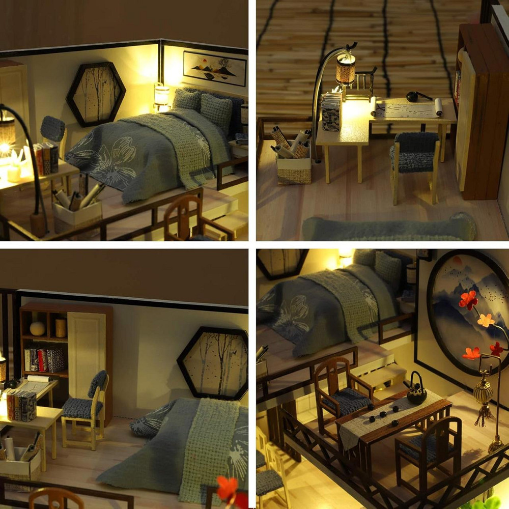 3D Румбокс DIY House в японском стиле Bamboo Rhime + Пылезащитный купол (M029-B) Киев - изображение 4