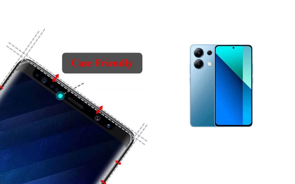 Захисне скло HyperGlass Pro для Xiaomi Redmi Note 13, Note 13 4G, – максимальна чутливість та захист Київ - фото 4