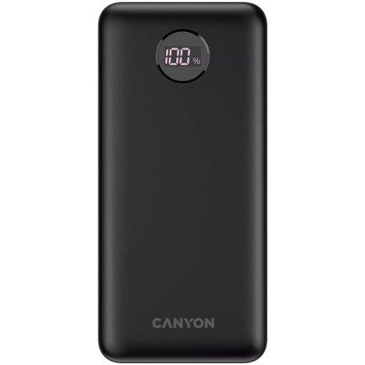 Батарея универсальная Canyon PB-2002 20000mAh, PD/20W, QC/3.0/22.5W, Black (CNE-CPB2002B) Винница - изображение 1