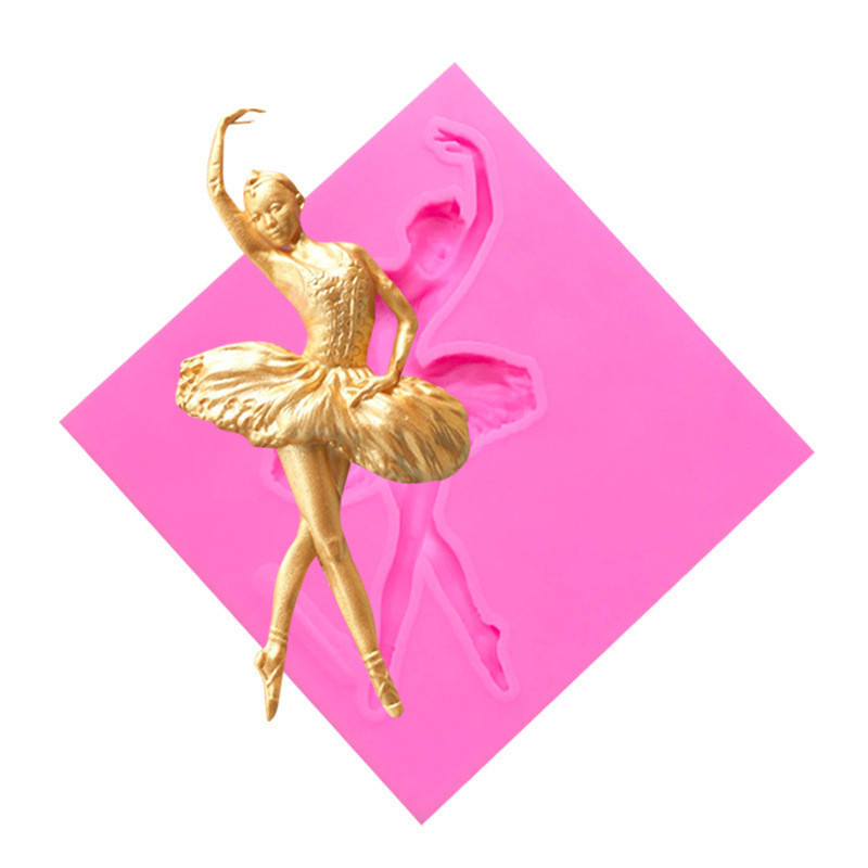 Молд силіконовий Балерина 84 на 84 мм рожевий Київ - фото 7
