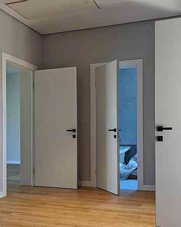 Двери экошпон, Полотно, серия PLATO (PLATO 01с) Светло-серый Киев