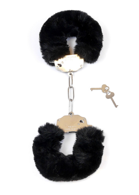 Наручники - Fetish Boss Series Furry Cuffs Black Sex Aura Київ - фото 3