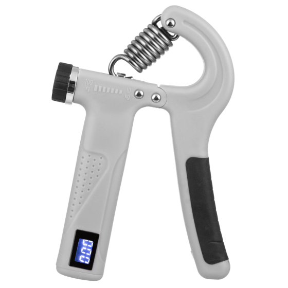 Еспандер регульований Gymtek 10-100кг з лічильником сірий Киев