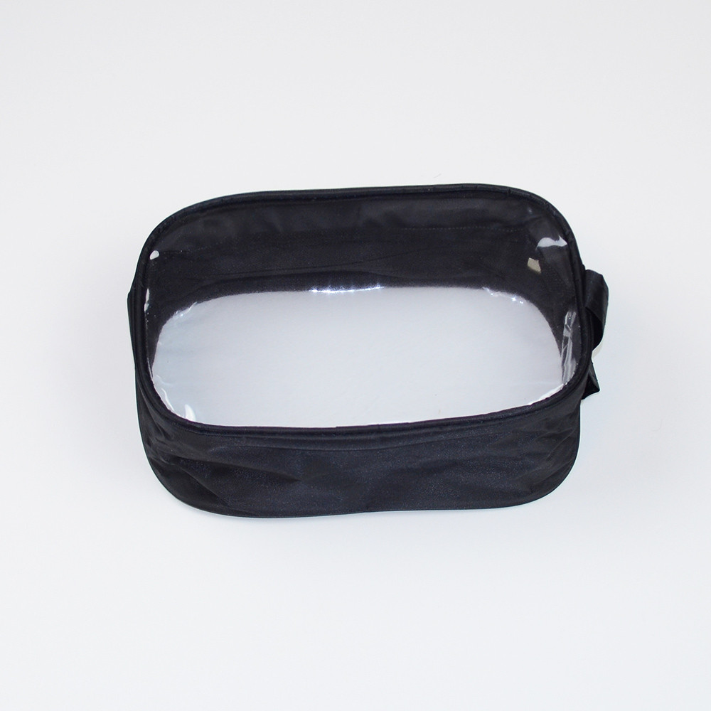 Прозрачная косметичка 22х15х8см (Черный) Сумы - изображение 2