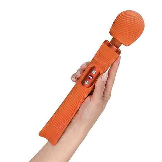 Вібромасажер Fun Factory VIM Vibrating Wand Orange, суперпотужний та легкий, до 6 годин роботи Sex Aura Київ