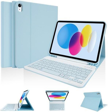 Чохол клавіатура для iPad 10-го покоління (2022) A2696 / A2757 / A2777 з тримачем для олівців Дніпро - фото 1