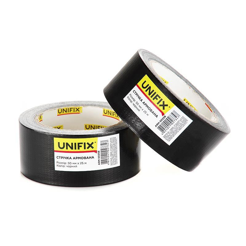 Лента клейкая армированная черная 50мм*10м Харьков - изображение 1