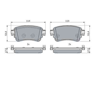 Тормозные колодки Bosch 0 986 424 437 Винница
