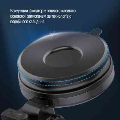 Універсальний автотримач ColorWay Dashboard Car Wireless Charger 15W Black (CW-CHAW037Q-BK) Вінниця