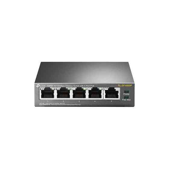 Комутатор TP-Link TL-SF1005P (1хFE, 4xFe PoE, max 53W) Ні Харків