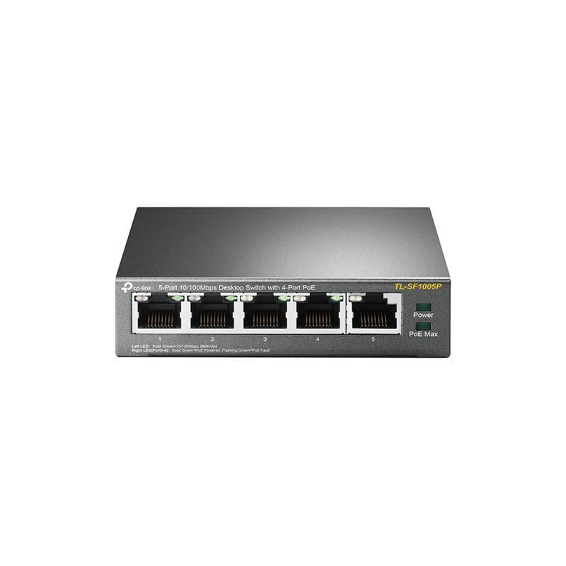 Комутатор TP-Link TL-SF1005P (1хFE, 4xFe PoE, max 53W) Ні Харків - фото 1