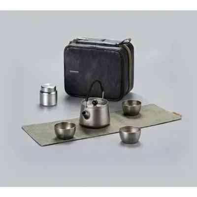 Набор туристической посуды Naturehike чайний NH20CJ007 титан (6927595749630) Вінниця