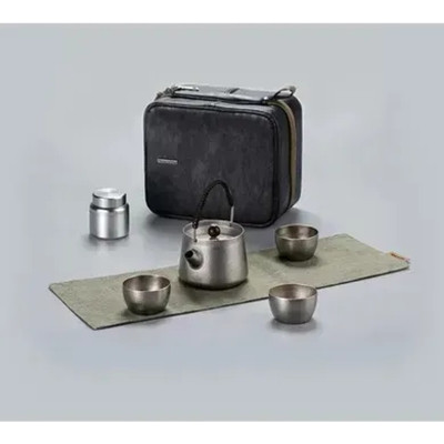 Набор туристической посуды Naturehike чайний NH20CJ007 титан (6927595749630) Вінниця - фото 4