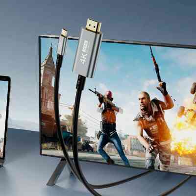 Кабель мультимедийный USB-C to HDMI 1.8m GB019-CHDMI XO (GB019-CHDMI.tranish) Винница