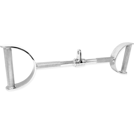 Ручка для верхньої тяги York Fitness 60см з паралельним хватом пряма, хром Киев