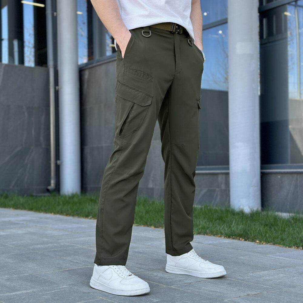 Штаны карго мужские весенние с карманами хаки Pobedov Tactical Soft Киев - изображение 9