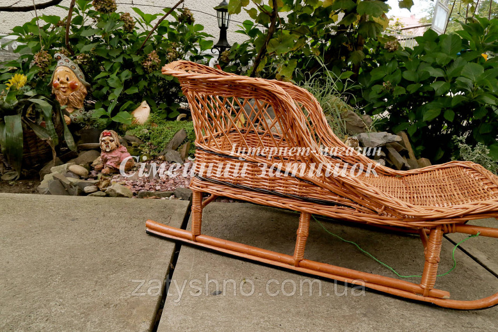 Санки плетеные кофейные из лозы Киев - изображение 4