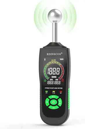 Влагомер RDINSCOS MT68 MT18 настенный, для дерева, бетона, гипса, бесконтактный, сферический, с фона Киев