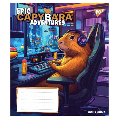 Зошит Yes Epic Capybara А5 24 аркушів лінія (767797) Вінниця - фото 3