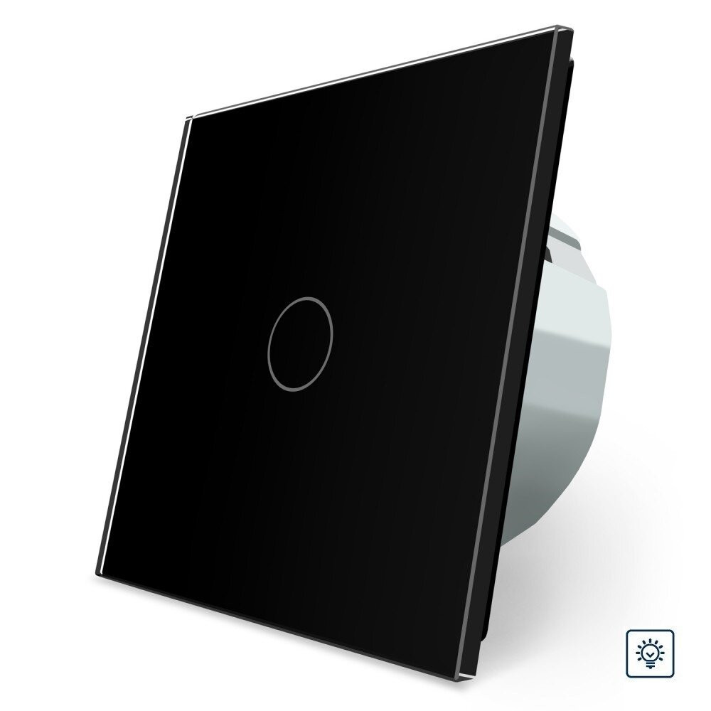 Сенсорний диммер 1 сенсор Livolo чорний скло (VL-C701D-12) Коломыя - изображение 4