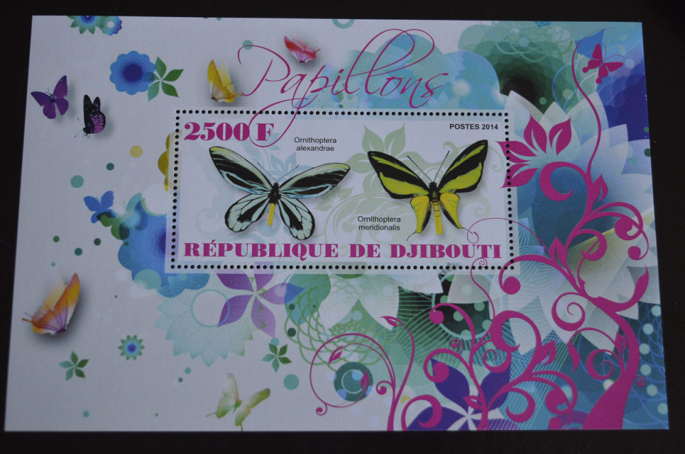 Джибуті. Фауна. Марки. Блок. 2014 рік (До) Полтава - фото 1