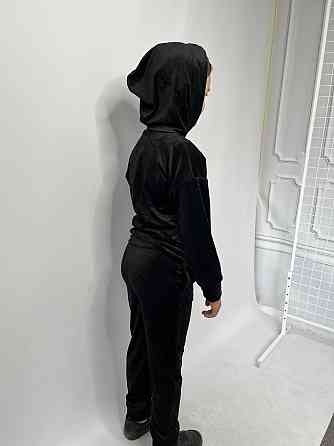 Дитячий велюровий костюм Кенгуру 110-116 Чорний Харків