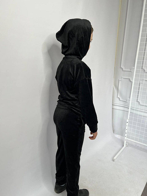 Детский велюровый костюм Кенгуру 110-116 Черный Харьков - изображение 4