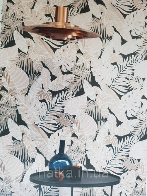 Шпалери флізелінові Khroma LAV102 LA VIE EN ROSE коричневі і кремові гілки листя Київ - фото 1