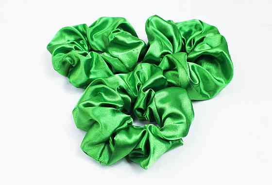 Гумка для волосся атласна Світло-Зелений Харків