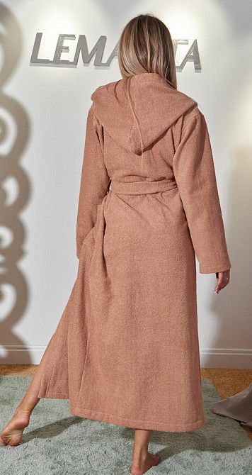 Хлопковый махровый халат с капюшоном Киев - изображение 3