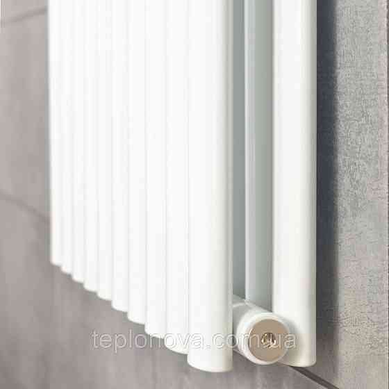 Вертикальний радіатор Ellipse Double 600х1800-10 (50 мм), anticor, білий Чернівці